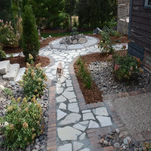 Stone Walkway & Fire Pit